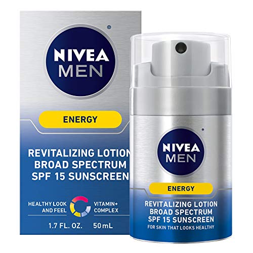 Product Cover NIVEA Men Energy Lotion Broad Spectrum SPF 15 Sunscreen 1.7 Fluid Ounce