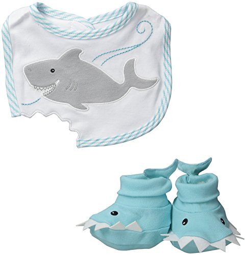 Product Cover Baby Aspen Bib and Booties Gift Set , Chomp and Stomp Shark