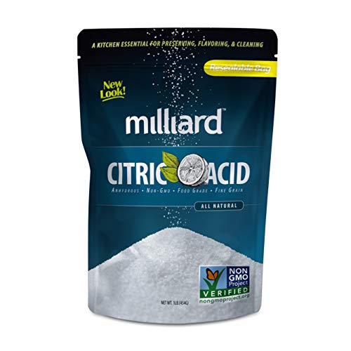 Product Cover Milliard Citric Acid - 1 Pound - 100% Pure Food Grade Non-GMO (1 Pound)