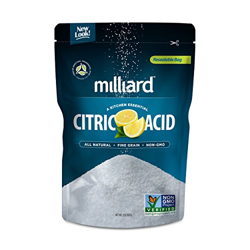 Product Cover Milliard Citric Acid 2 Pound - 100% Pure Food Grade NON-GMO Project VERIFIED (2 Pound)