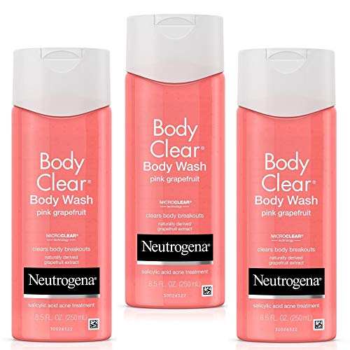 Product Cover Neutrogena Body Clear Body Wash, Salicylic Acid Acne Treatment, Pink Grapefruit, 8.5 Fl. Oz. (Pack of 3)