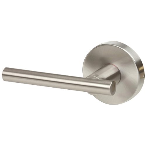 Product Cover Designers Impressions Kain Design Contemporary Satin Nickel Dummy Euro Door Lever Hardware (Non- Functioning)