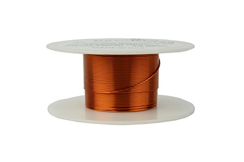 Product Cover TEMCo 24 AWG Copper Magnet Wire - 2 oz 99 ft 200°C Magnetic Coil Winding