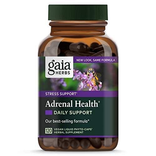 Product Cover Gaia Herbs Adrenal Health Daily Support, Stress Relief and Adrenal Fatigue Supplement