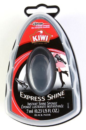 Product Cover Kiwi Express Shoe Shine Sponge, 0.2 fl oz, Black 3 Pack