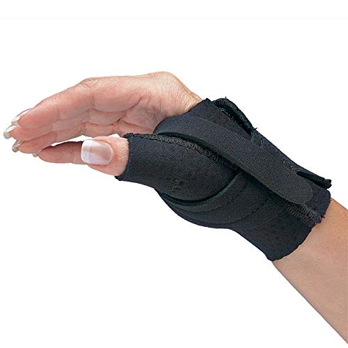 Product Cover Comfort Cool Thumb CMC Restriction Splint. All Sizes. Thumb Brace Provides Support, Compression. Indications - Arthritis, Tendinitis, Dislocations, Sprains, Repetitive Use, Post-Surgery. Left Medium