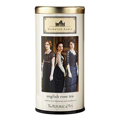 Product Cover The Republic Of Tea Downton Abbey English Rose Tea Bags, 36 Tea Bags, Rose Hibiscus Tea, Caffeine-Free