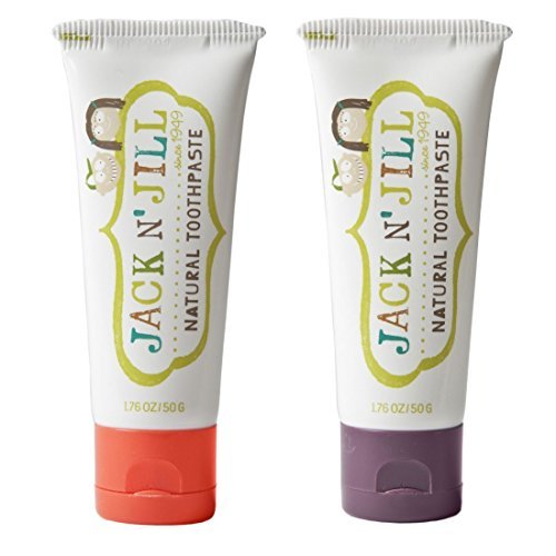 Product Cover Jack N' Jill Natural Toothpaste, Strawberry & Blackcurrant, 1.76oz (Pack of 2)