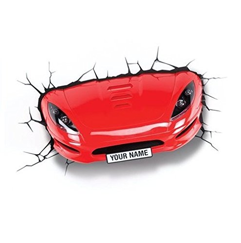 Product Cover 3DLightFX Vehicles Red Sports Car 3D Deco Light