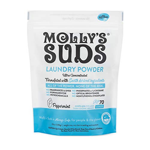 Product Cover Molly's Suds Original Laundry Powder 70 Loads, Natural Laundry Soap for Sensitive Skin, 47 Ounce (Pack of 1)
