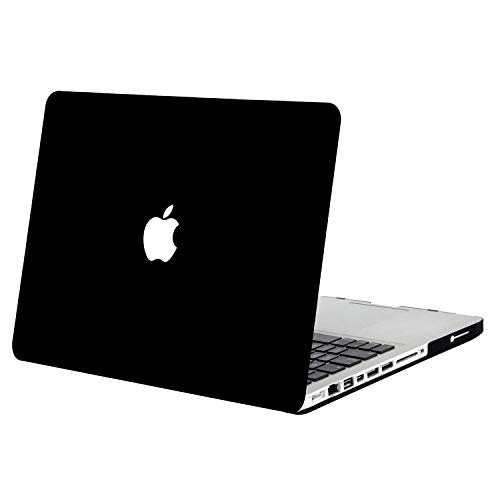 Product Cover MOSISO Plastic Hard Shell Case Cover Only Compatible with Old Version MacBook Pro 13 Inch (Model: A1278, with CD-ROM), Release Early 2012/2011/2010/2009/2008, Black