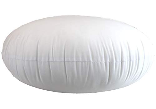 Product Cover MoonRest Round Pillow Insert Hypoallergenic Polyester Form Stuffer-%100 Cotton Blend Covering for Sofa Sham, Decorative Pillow, Cushion and Bed - 14 X 14 Inch