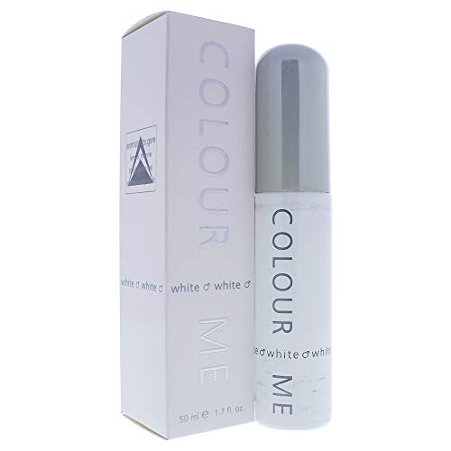 Product Cover Colour Me | White | Eau de Toilette | Fragrance Spray for Men | Aromatic Fougere Scent | 1.7 oz