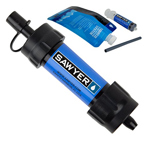 Product Cover Sawyer Products SP128 Mini Water Filtration System, Single, Blue