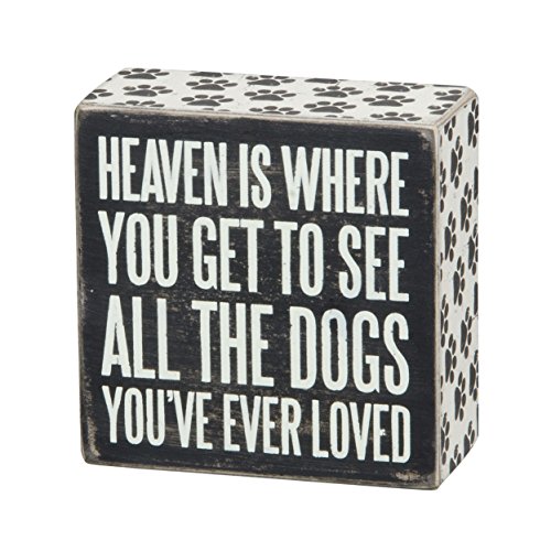 Product Cover Primitives by Kathy Box Sign, 4-Inch by 4-Inch, All The Dogs