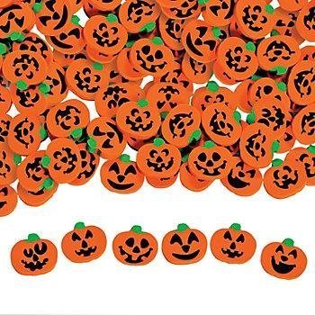 Product Cover 144 ~ Halloween Pumpkin Jack-o-lantern Mini Erasers ~ Approx. 3/4