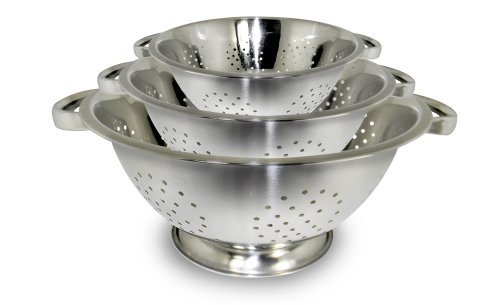Product Cover ExcelSteel Stainless Steel Colanders, Set of 3