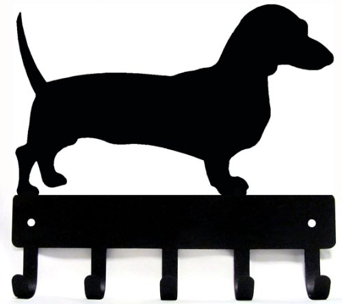 Product Cover The Metal Peddler Dachshund Dog - Key Hooks & Holder - Small 6 inch Wide