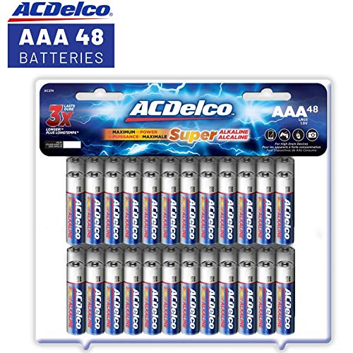 Product Cover ACDelco AAA Batteries, Triple A Battery Super Alkaline, High Performance, 48 Count