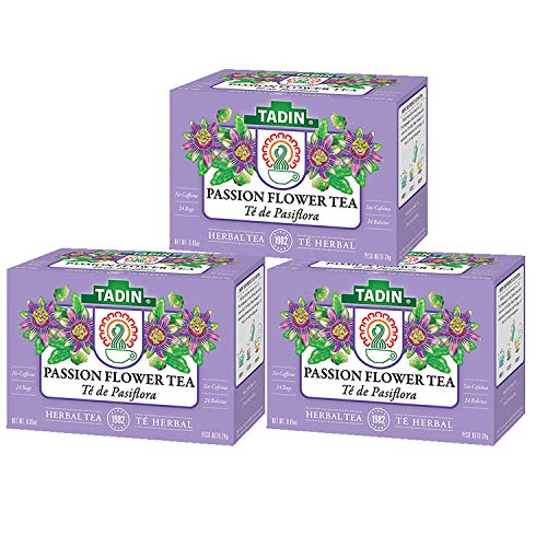 Product Cover 3 PACK Tadin Tea, Pasiflora - Passion Flower Tea, 72 Tea Bags - Relax Mind Muscle Pasiflora