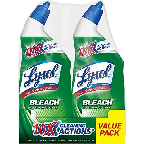 Product Cover Lysol Complete Clean Toilet Bowl Cleaner with Bleach Value Pack, 2 Count