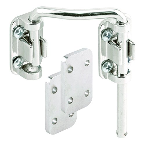 Product Cover Defender Security U 10536 Steel Nickel Plated Right Hand Sliding Door Loop Lock, 2-1/4