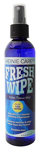 Product Cover Fresh Wipe Toilet Tissue Spray- Instantly Turn Your Toilet Paper into a Wipe. Don't Clog Toilets. 1400 Sprays per Bottle. (8oz)