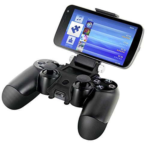 Product Cover Nyko Smart Clip - PlayStation DUALSHOCK 4 Controller Clip on Mount for Android Phones, Samsung Galaxy S6, S7, S8, S9, Edge, Note 8, Note 9, iPhone 6/S/+, iPhone 7/S/+, iPhone 8/S/+, iPhone X/XS/ XS Max/+, Max Clamp 6 Inches