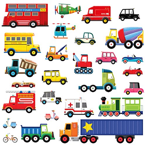 Product Cover Decowall Dw-1205, 27 British Transport Wall Stickers/wall Decals/wall Transfers/wall Tattoos/wall Sticker
