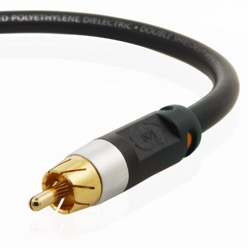 Product Cover Mediabridge ULTRA Series Digital Audio Coaxial Cable (4 Feet) - Dual Shielded with RCA to RCA Gold-Plated Connectors - Black