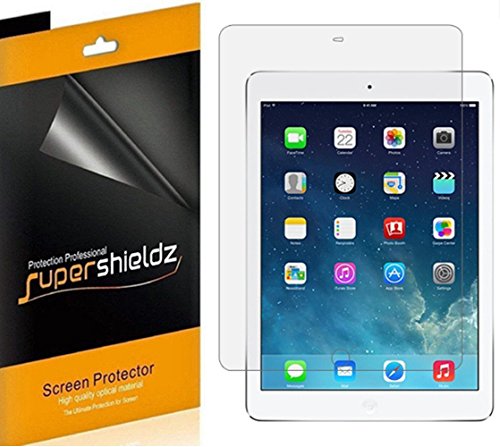 Product Cover (3 Pack) Supershieldz for Apple iPad Air 2 and iPad Air 1 (9.7 inch) Screen Protector, High Definition Clear Shield (PET)