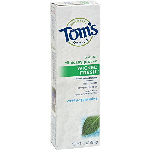 Product Cover Tom's of Maine Wicked Fresh Long Lasting Fresh Breath Fluoride Toothpaste, 4.7-Ounce (Pack of 2)