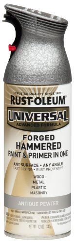 Product Cover Rust-Oleum, Forged Hammered Antique Pewter 271481 Universal All Surface Spray Paint, 12 oz