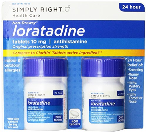 Product Cover Member's Mark 10 mg Loratadine Indoor & Outdoor 24 Hour Allergy Relief Non-drowsy Tablets 200 ct., 2 pk. (400 Tablets Total)
