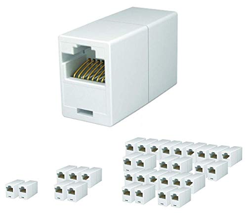 Product Cover iMBAPriceÃ'Â® RJ45 Coupler - (Pack of 5) Cat5e Ethernet Cable Extender Female to Female Straight Modular Inline Coupler