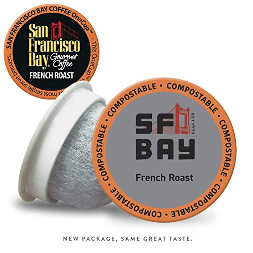 Product Cover SF Bay Coffee French Roast 120 Ct Dark Roast Compostable Coffee Pods, K Cup Compatible including Keurig 2.0 (Packaging May Vary)