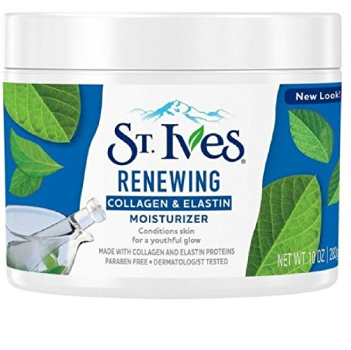 Product Cover St Ives Renewing Collagen and Elastin Face Moisturizer, 10-Ounce Jar (3-Pack)