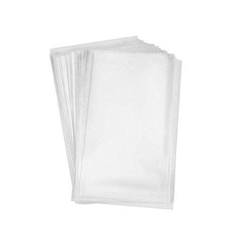 Product Cover 100x Clear Flat Cello/Cellophane Treat Bag 6x8 inch(1.2mil) Gift Basket Supplies