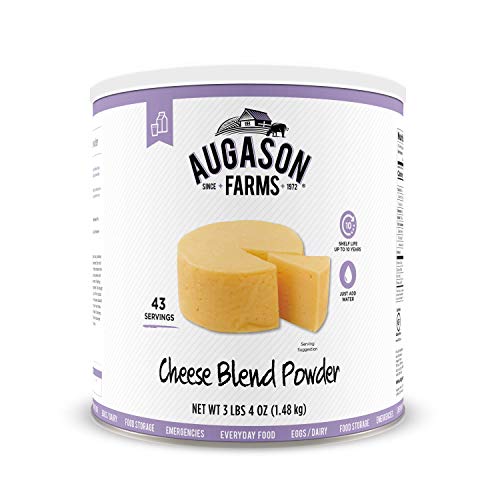 Product Cover Augason Farms Cheese Blend Powder Certified Gluten Free Long Term Food Storage Everyday Meal Prep Large Can