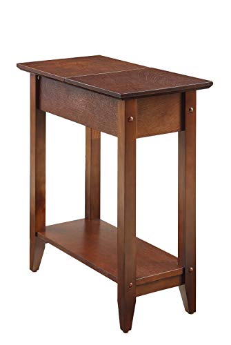Product Cover Convenience Concepts American Heritage Flip Top End Table, Espresso