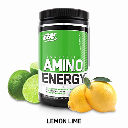 Product Cover OPTIMUM NUTRITION ESSENTIAL AMINO ENERGY, Lemon Lime, Keto Friendly BCAAs, Preworkout and Essential Amino Acids with Green Tea and Green Coffee Extract, 30 Servings, 9.5 Ounce (Pack of 1)