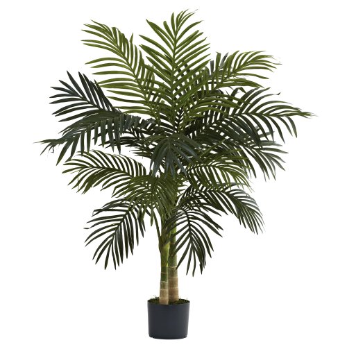 Product Cover Nearly Natural 5357 Golden Cane Palm Tree, 4-Feet, Green