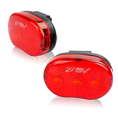 Product Cover BV Bike Rear Light, Bicycle LED Taillight, Quick-Release, Weather Resistant, 1 Year Warranty, Easy to Install Cycling Safety Flashlight