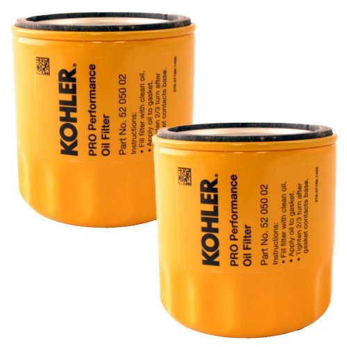 Product Cover Kohler (2 Pack) 52 050 02-S1 Engine Oil Filter Extra Capacity For M18 - M20, CV11 - CV16, CH11 - CH16, LV560 - LV675, CV460 - CV490