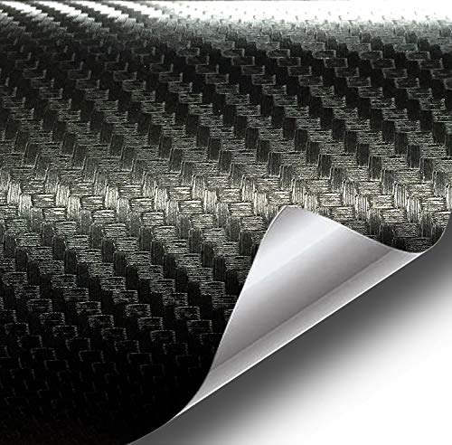 Product Cover VViViD XPO Black 3D Carbon Fiber 5ft x 5ft 25sq ft Cast Vinyl Decal Bubble-Free Car Wrap
