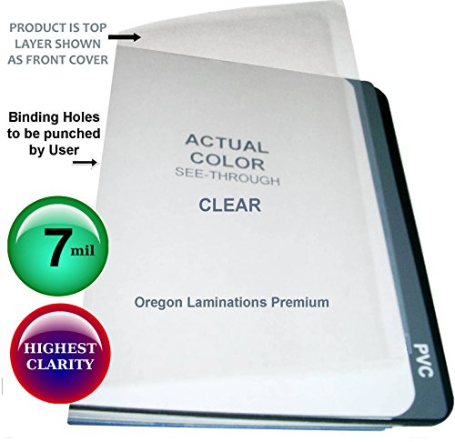 Product Cover 11x17 Clear Plastic Report Covers 7 Mil Qty 100 Binding Sheets 11 x 17