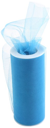 Product Cover Kel-Toy Tulle Ribbon, 6-Inch by 25-Yard, Ice Blue