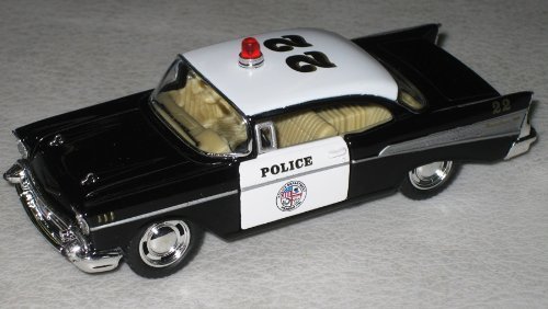 Product Cover Kinsmart 1957 LAPD Police Chevy Bel Air 1/40 Scale Diecast Squad Car by Kinsmart