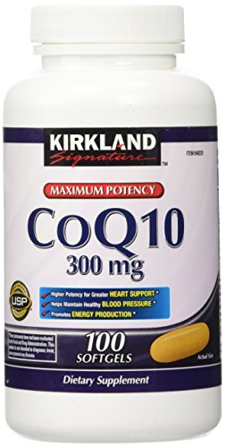 Product Cover Kirkland Signature Maximum Potency CoQ10 300 mg 100 Softgels Each