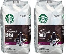 Product Cover 2 Packs of 40 Oz Starbucks French Roast Whole Bean Coffee = 2 x 40 Oz = 80 Oz